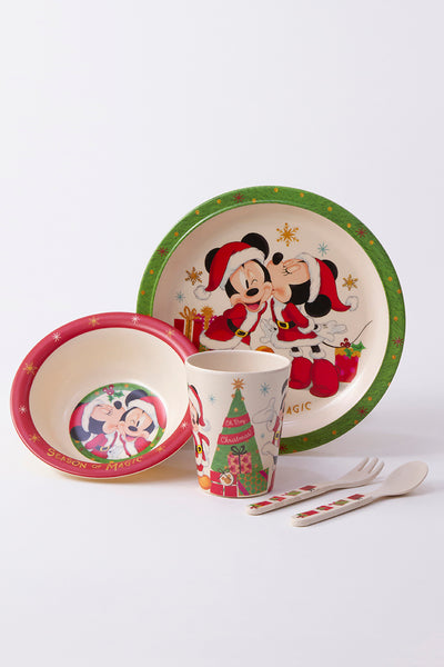  5 Piece Dinnerware Sets featuring Mickey and Minnie