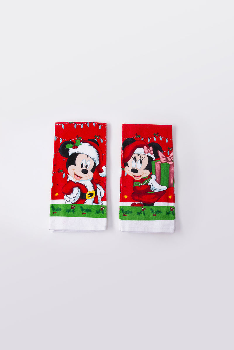 Mickey and Minnie Holiday Towels