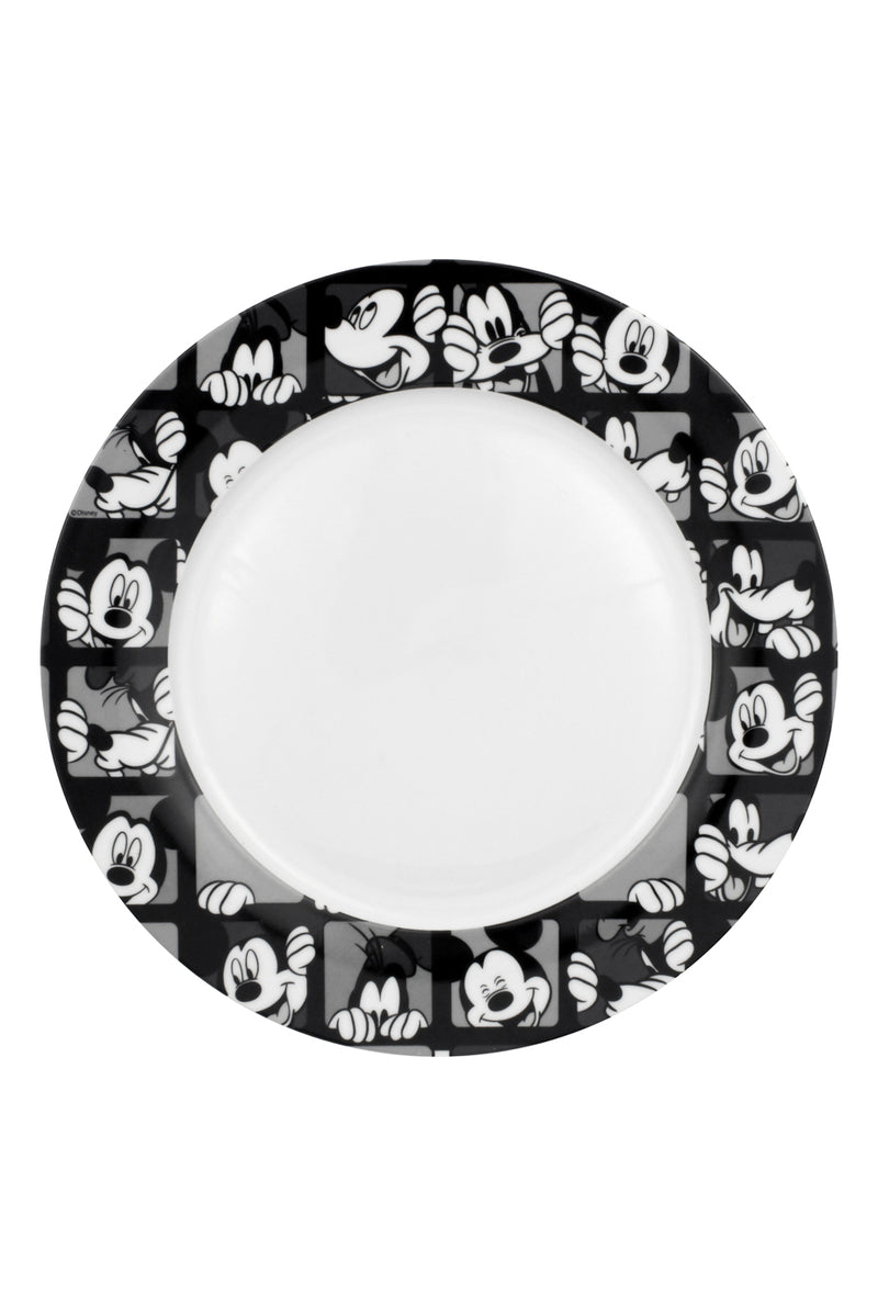 Disney Mickey Grid Dinner Plate, S/4