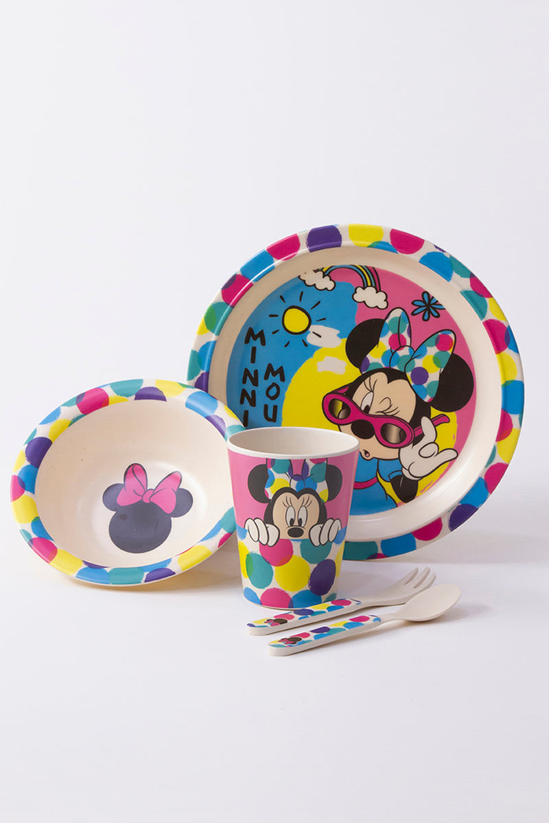 Disney Minnie Color Mayhem 5 piece bamboo kids set