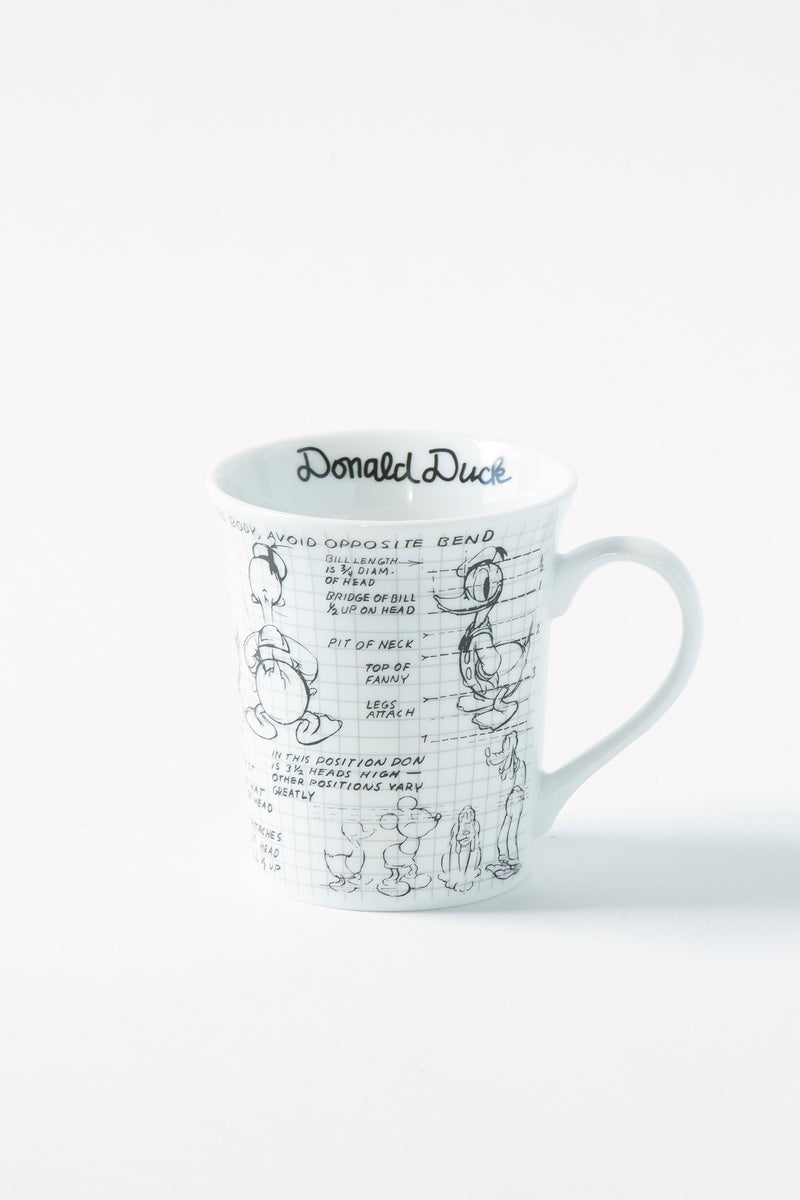 Donald Sketchbook Mug, S/4