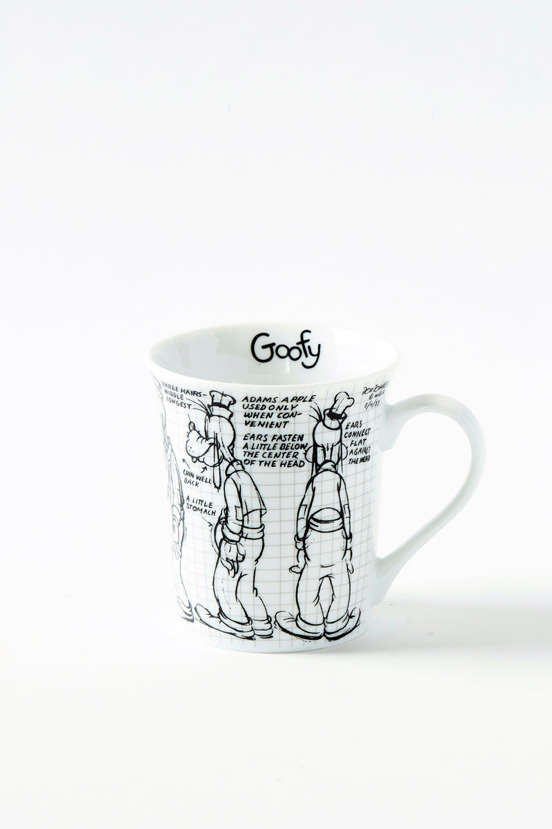 Goofy Sketchbook Mug, S/4