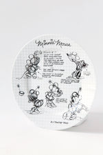 Minnie Sketchbook Dinner Plate, S/4